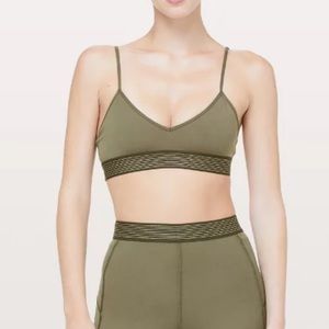 Lululemon Principal Dancer Golden Lining Bralette